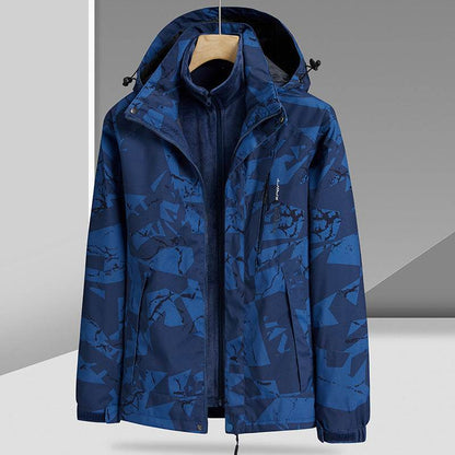Three-in-One Camouflage Parka - Removable Mink Fur Liner for Outdoors - Buy Center