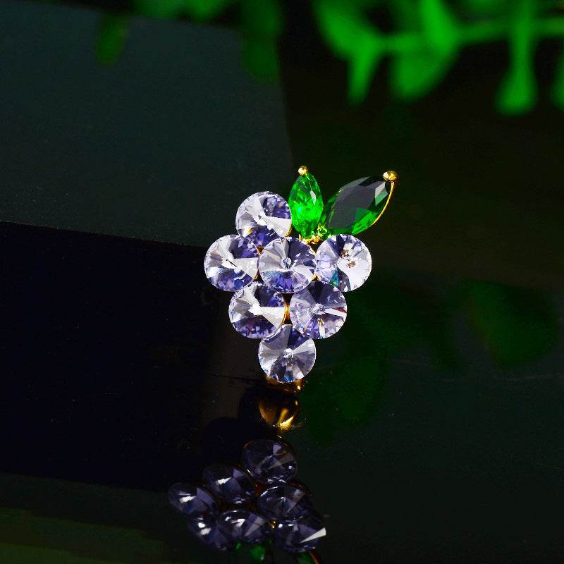 Buycenter Amethyst Grape Brooch - Versatile Summer Fashion Pin for Women - Buy Center