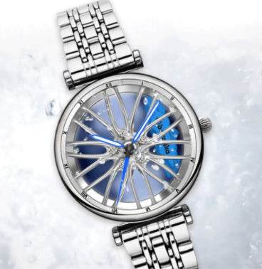 Women's Waterproof Quartz Watch - Stylish in Rose Pink & Silver Blue - Buy Center