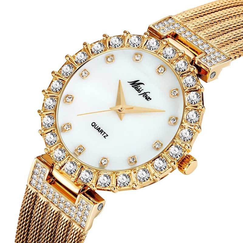 Buycenter Women's Waterproof Quartz Watch - Fashionable Copper Band - Buy Center