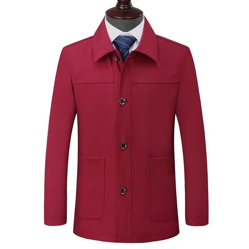 Plus Size Men's Jacket - Turn-Down Collar Coat for Modern Style 2025 - Buy Center