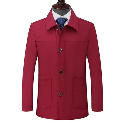 Plus Size Men's Jacket - Turn-Down Collar Coat for Modern Style 2025 - Buy Center