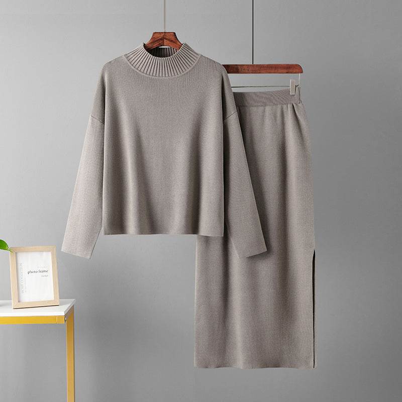 Buycenter Women's Fashion Two-Piece Sweater Set - Stylish & Comfortable - Buy Center