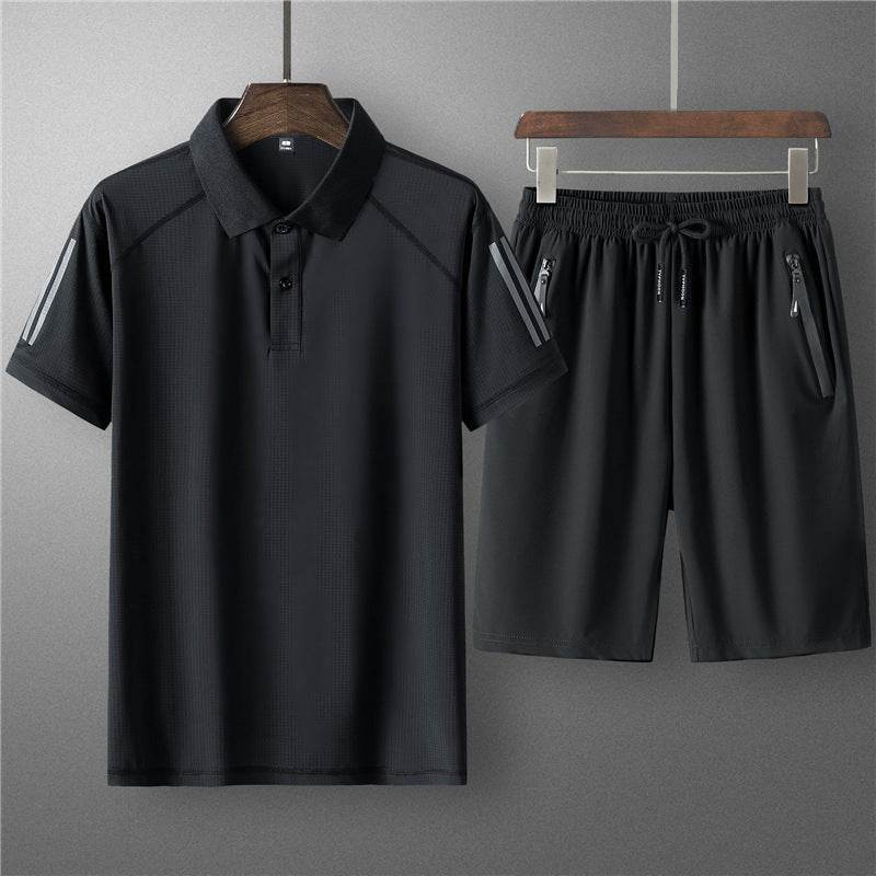 Men's Summer Ice Silk Casual Suit - Comfortable and Breathable Loungewear - Buy Center