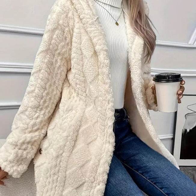 Buycenter Hooded Cardigan Jacket - Long Sleeve, Button Style, Winter Coat - Buy Center