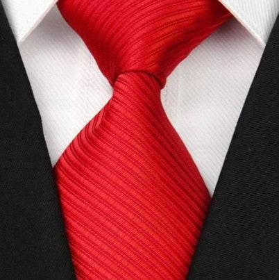 Stylish Dark Striped Tie - 8CM Polyester Hand Tie for Business Wear - Buy Center