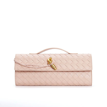 Buycenter Woven Shoulder Bag - Genuine Leather Crossbody Clutch - Buy Center