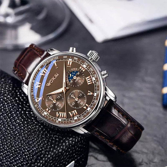 Buy Center Quartz Sport Watch - Casual Leather Belt for Men - Buy Center