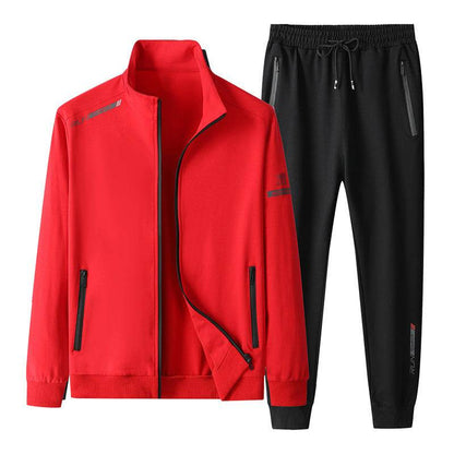 Stylish Spring & Autumn Printed Pajama Set - Jacket & Trousers Included - Buy Center