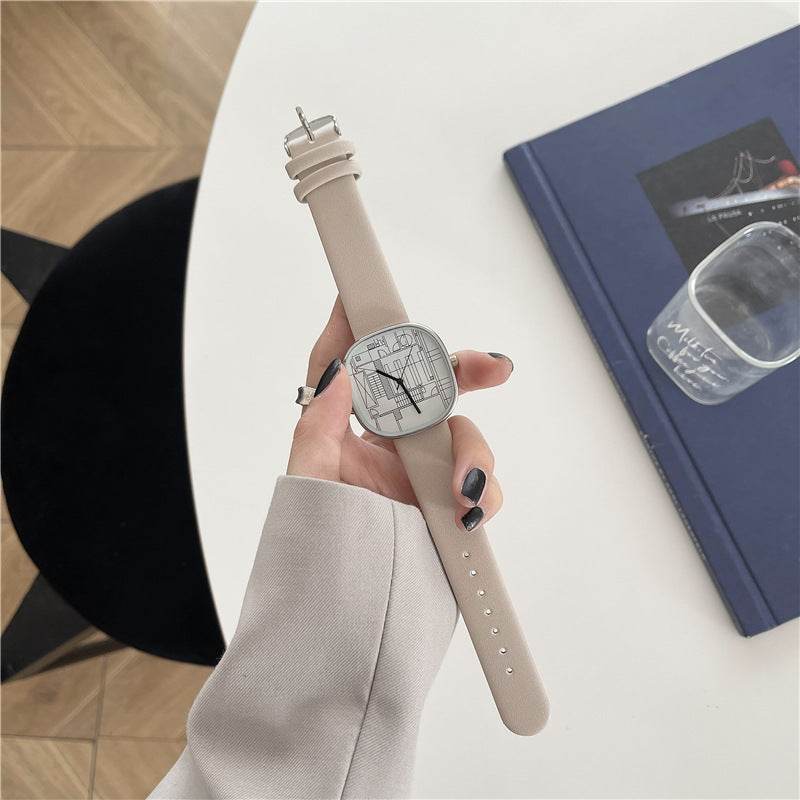 Leisure Milk Sugar Square Women's Watch - Stylish Sports Timepiece 2025 - Buy Center
