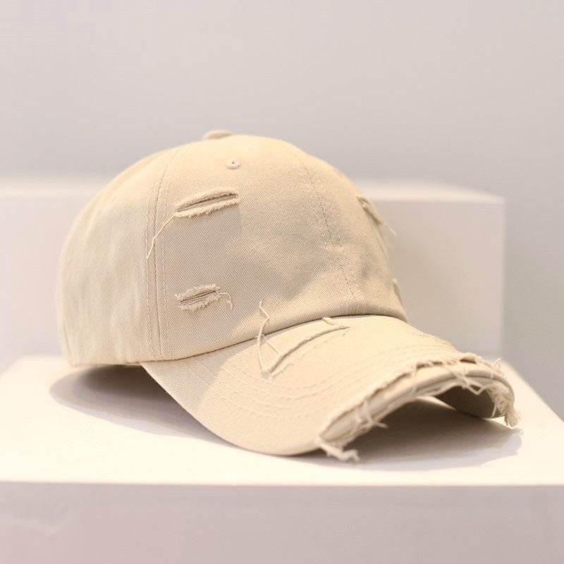 Buycenter Men's Ripped Baseball Cap - Vintage Hip Hop Style, Multiple Colors - Buy Center