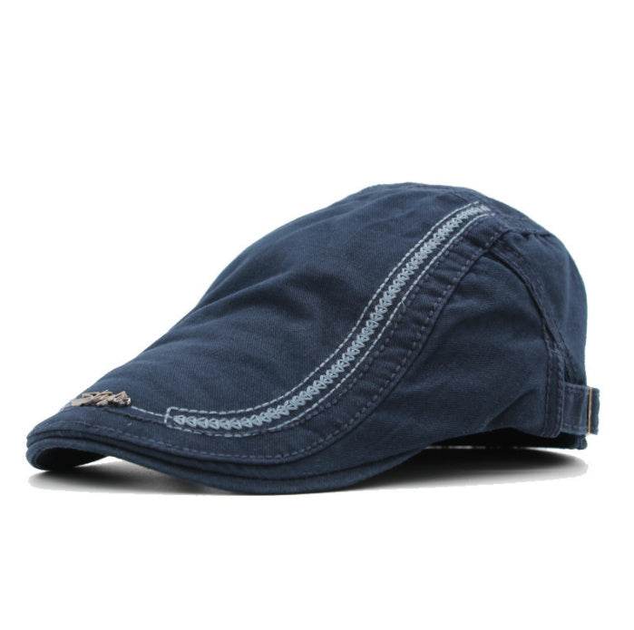 Men's Sun Protection Peaked Cap - Adjustable & Breathable Retro Style - Buy Center