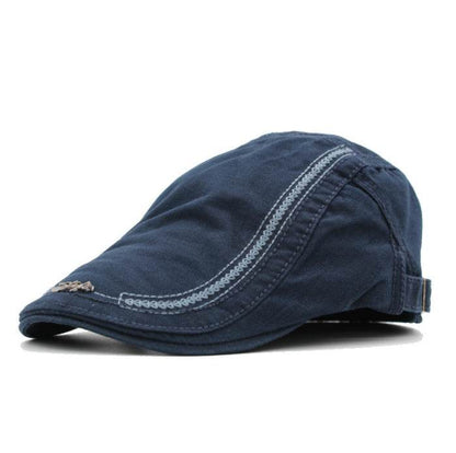 Men's Sun Protection Peaked Cap - Adjustable & Breathable Retro Style - Buy Center