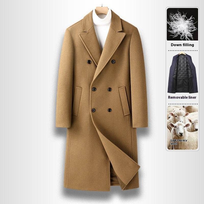 Elegant Double Breasted Wool Coat - Warm Stylish Winter Fashion 2025 - Buy Center