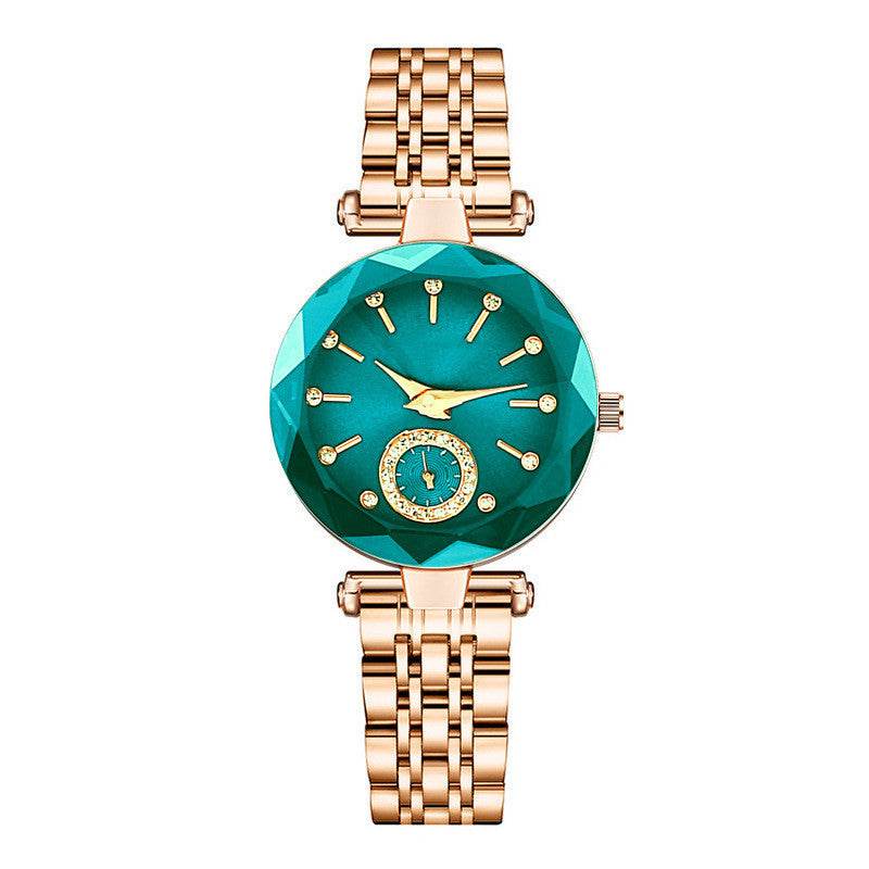 Buycenter Women's Simple Cut Quartz Watch - Stylish Steel Band Design - Buy Center