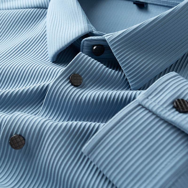 Stylish Non-Iron Anti-Wrinkle White Shirt for Men - Business Casual Fit - Buy Center