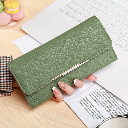 New Ladies' Tri-fold Purse - Ultra-Light PU Wallet in Stylish Colors - Buy Center