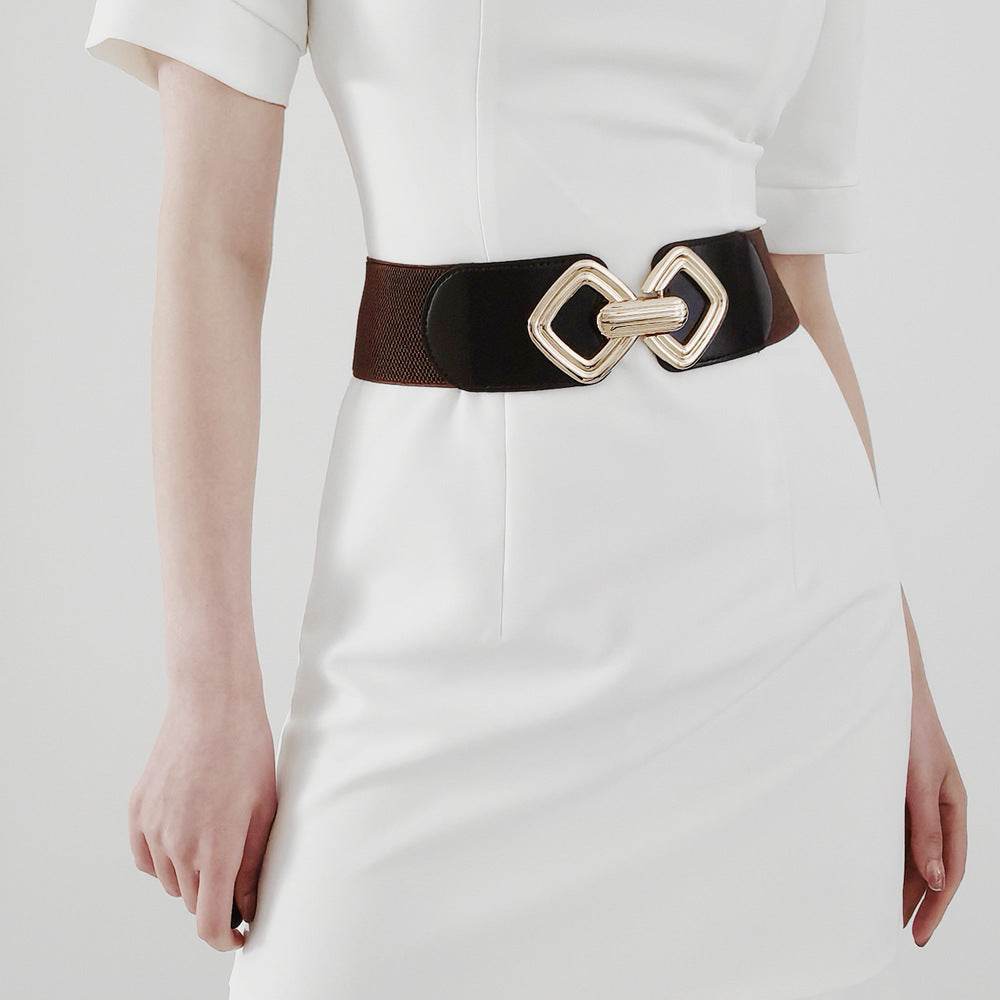 Women's Elastic Waistband Wide Belt - Stylish Premium Cummerbund 2025 - Buy Center
