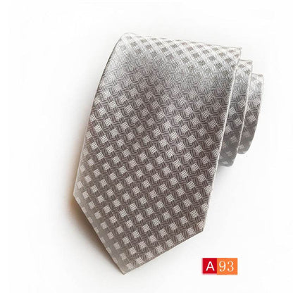 Buycenter Men's Jacquard Tie - Classic Black Stylish Formal Accessory - Buy Center