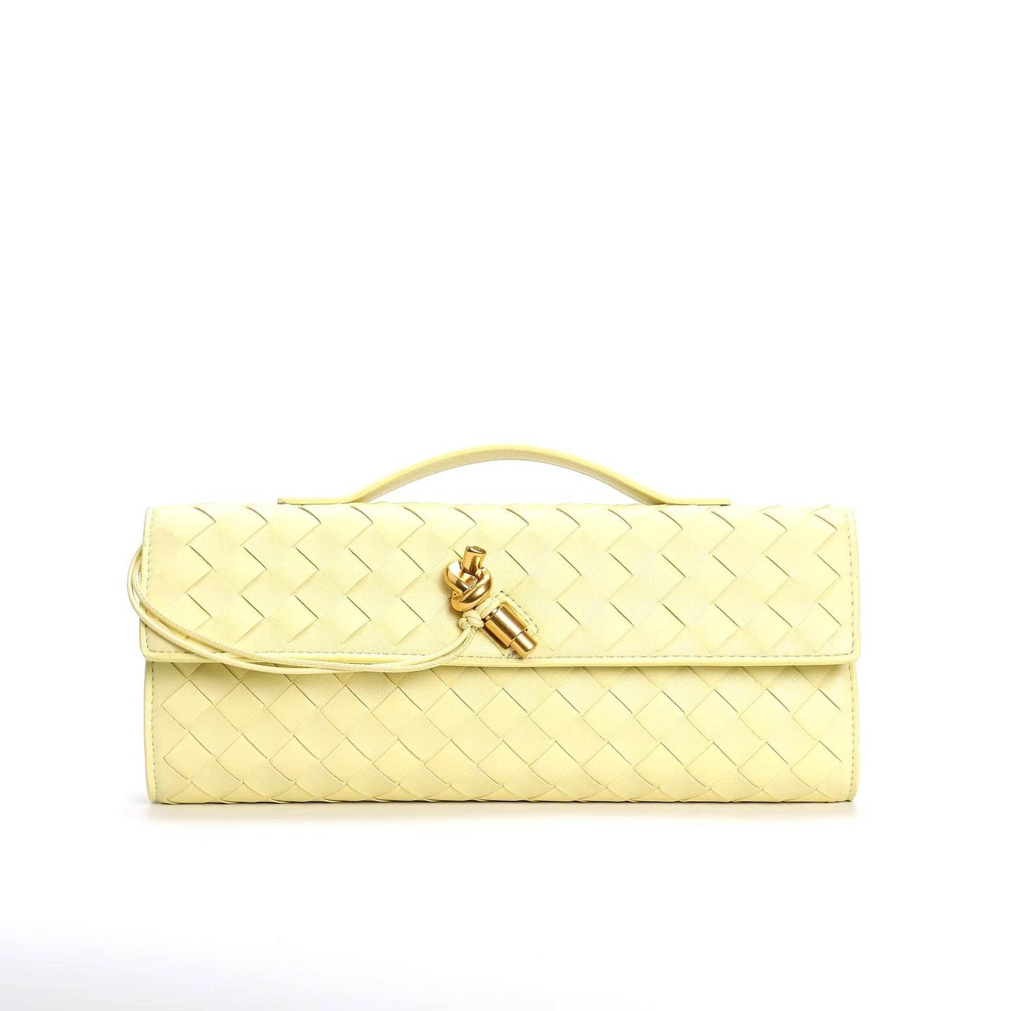 Buycenter Woven Shoulder Bag - Genuine Leather Crossbody Clutch - Buy Center