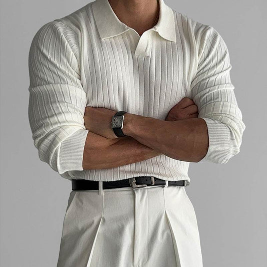 Buycenter Korean Style Men's T-Shirt - Slim Fit Long Sleeve Tops - Buy Center
