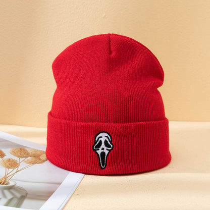 Halloween Ghost Face Skeleton Knitted Hat - Stylish Unisex Beanie 2025 - Buy Center