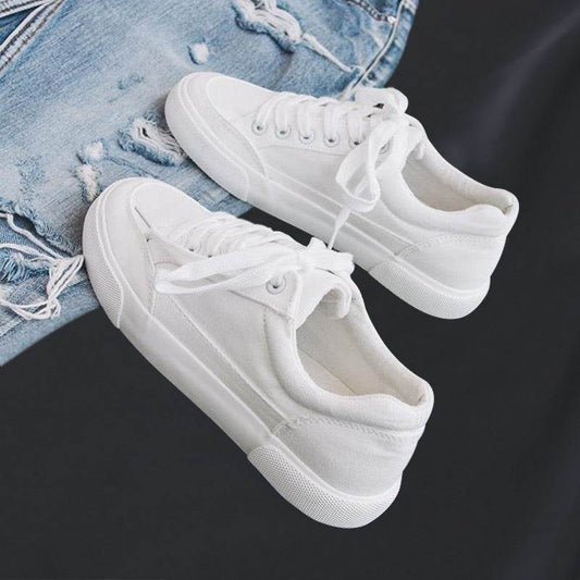 Buycenter White Canvas Shoes - Stylish & Breathable Men's All-Match Design - Buy Center