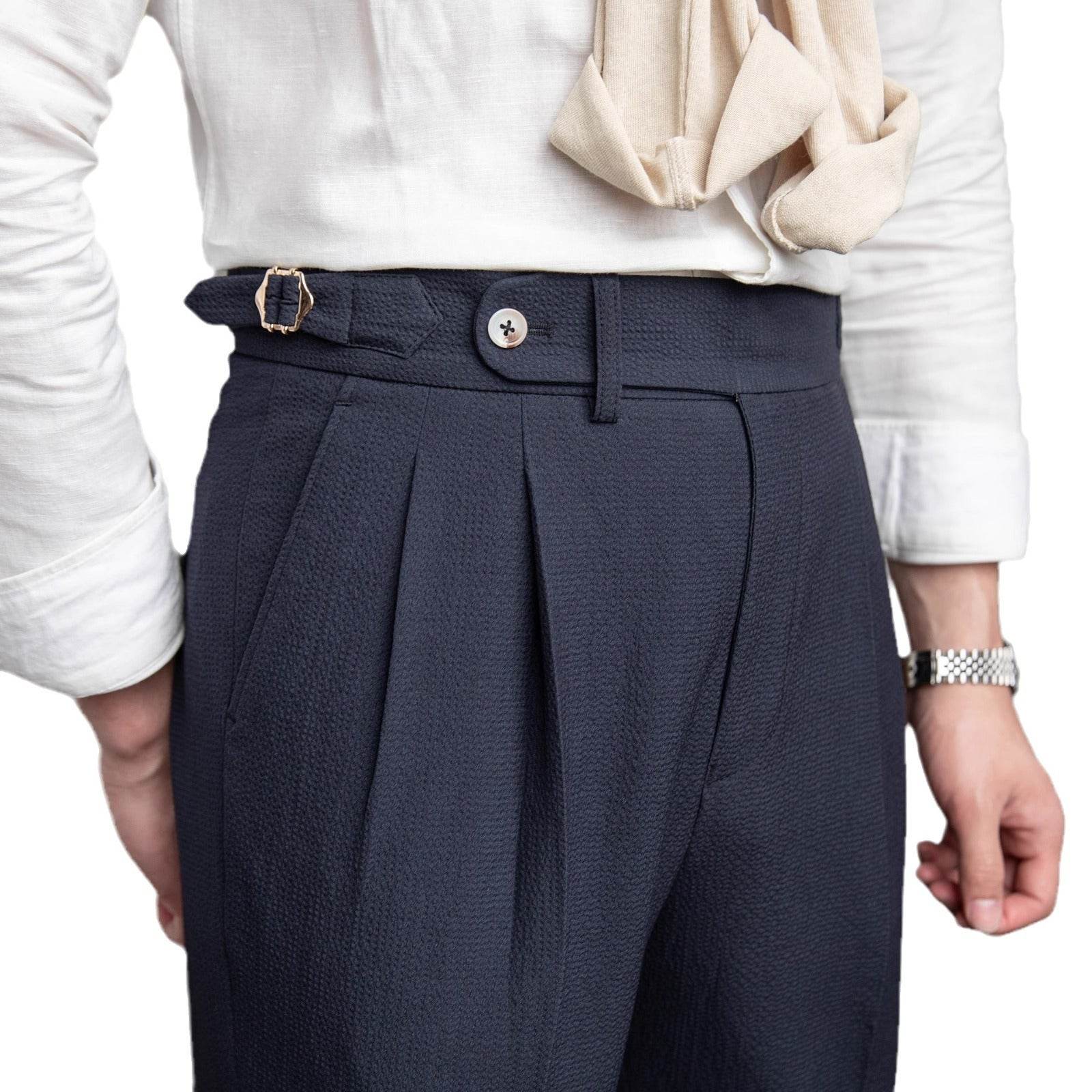 Buycenter Men's Business Casual Trousers - Stylish Fit & Easy Matching - Buy Center