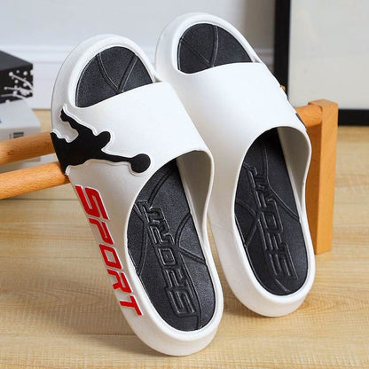 Men's Summer Basketball Slippers - Thick-Soled & Wear-Resistant Comfort - Buy Center