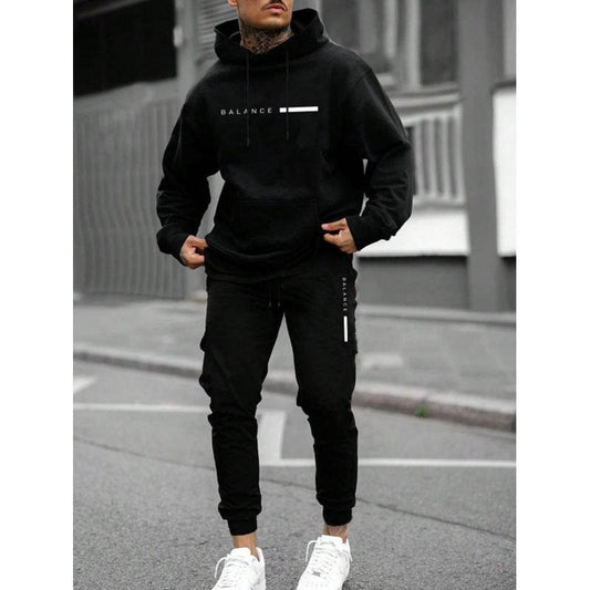 New Men's Pullover Hooded Sweater Suit - Casual Fit for All Seasons - Buy Center