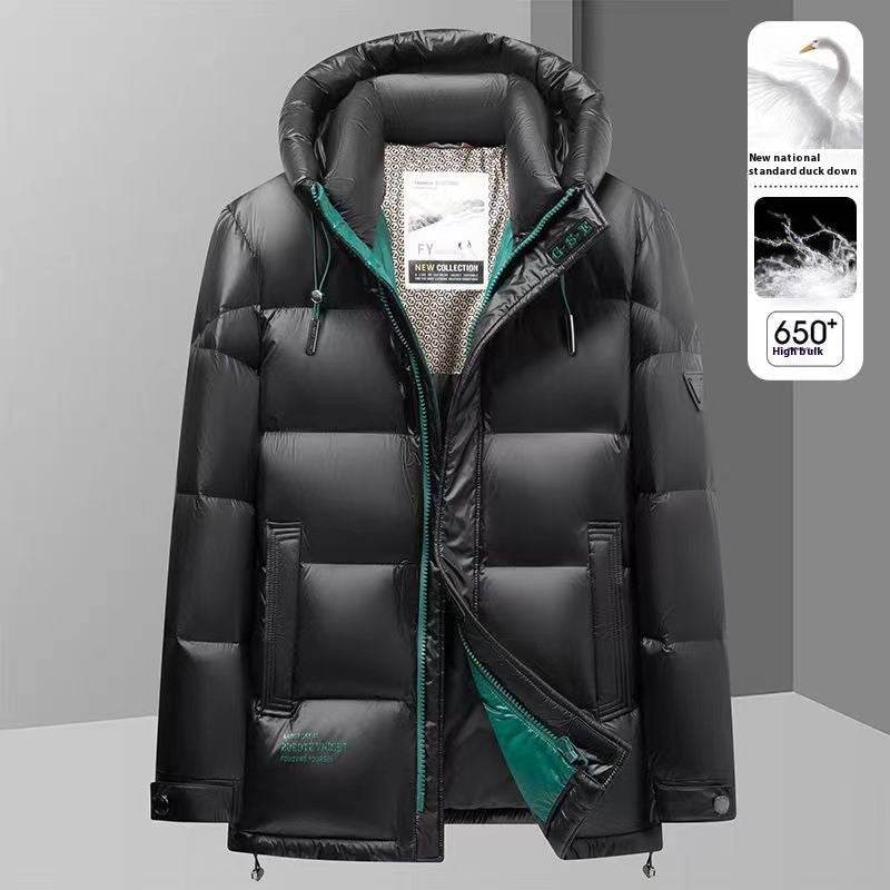 Men's Winter Down Jacket - Cold-Proof Graphene Hood, Stylish Comfort - Buy Center