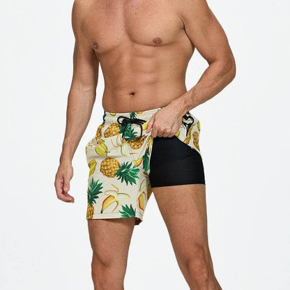 Men's Quick-Drying Beach Pants - Stylish Double-Layer Swim Trunks 2025 - Buy Center