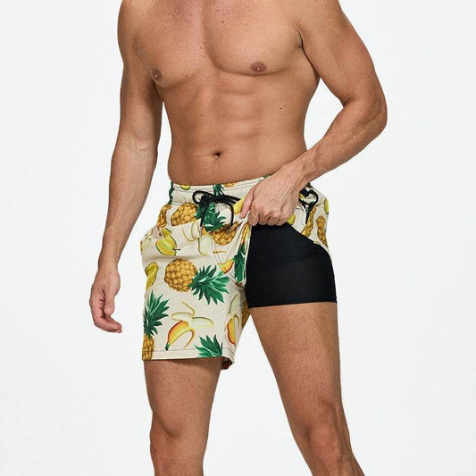 Men's Quick-Drying Beach Pants - Stylish Double-Layer Swim Trunks 2025 - Buy Center
