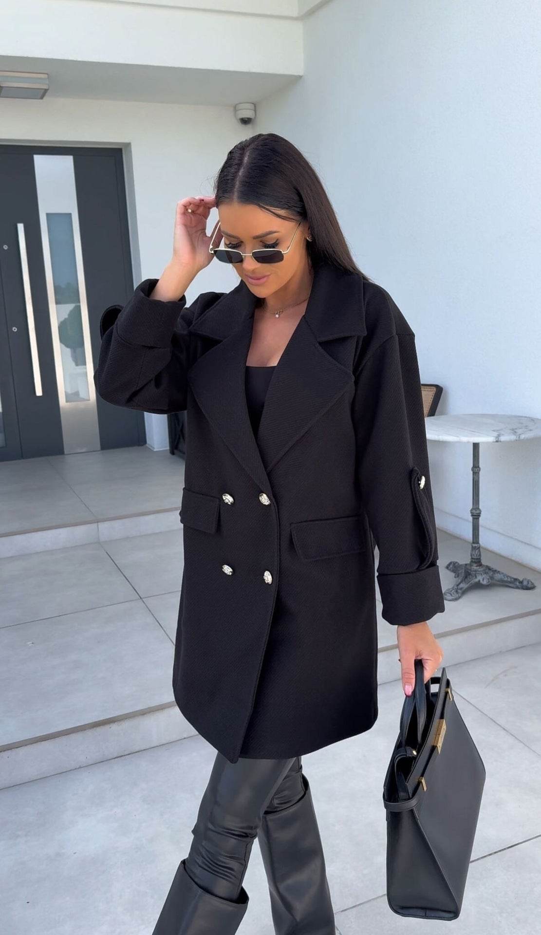 Women's Double Breasted Woolen Coat - Stylish Winter Fashion, All-Match - Buy Center