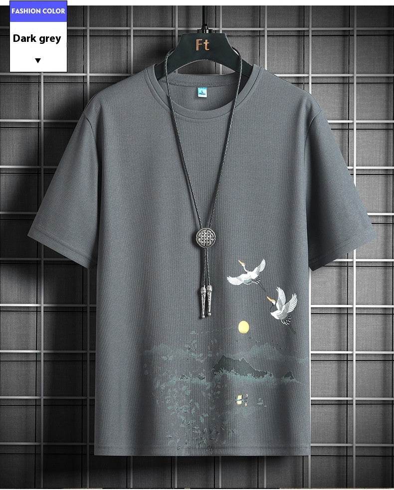 Casual Loose Men's Short Sleeve Shirt - Summer Cartoon Print Tops 2025 - Buy Center
