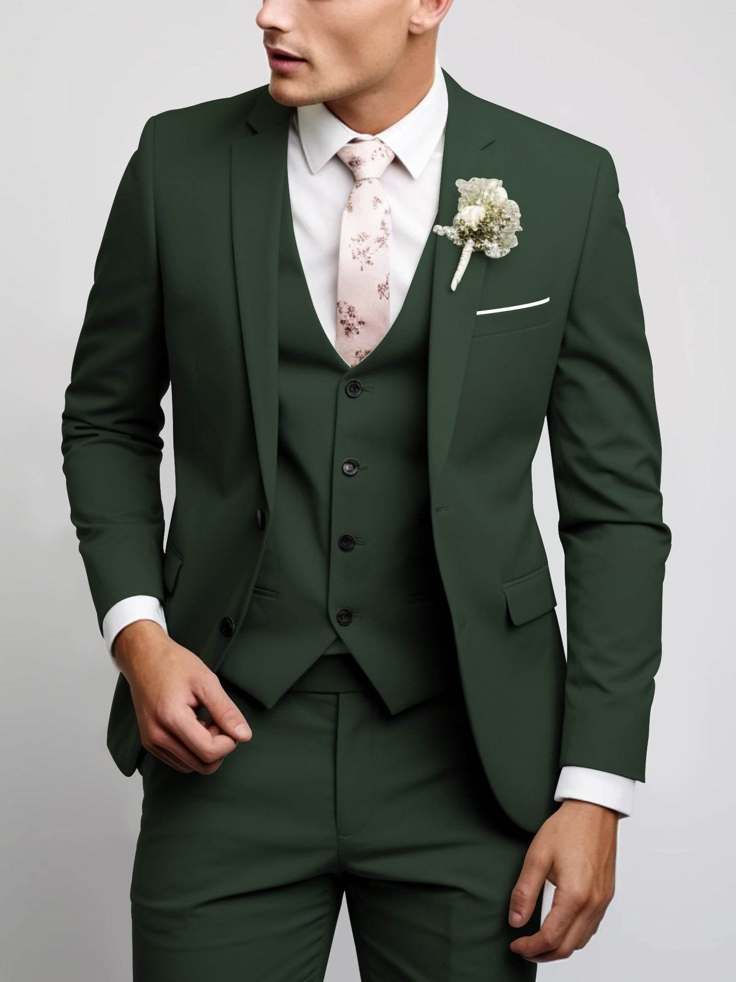 Men's Casual Two Button Suit Set - Stylish Comfort for Every Occasion - Buy Center