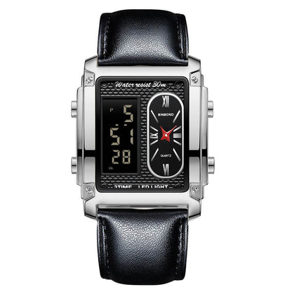 Men's Creative Steel Belt Digital Watch - Waterproof & Multi-Functional Style - Buy Center