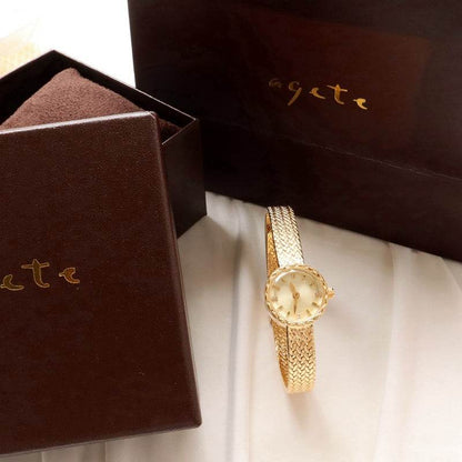 Buy Center Women's Retro Luxury Gold Watch - Elegant Small Design - Buy Center
