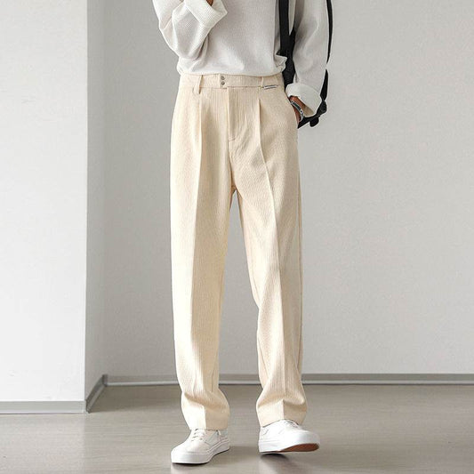 Winter Casual Loose Straight Corduroy Pants - Stylish & Comfy 2025 - Buy Center