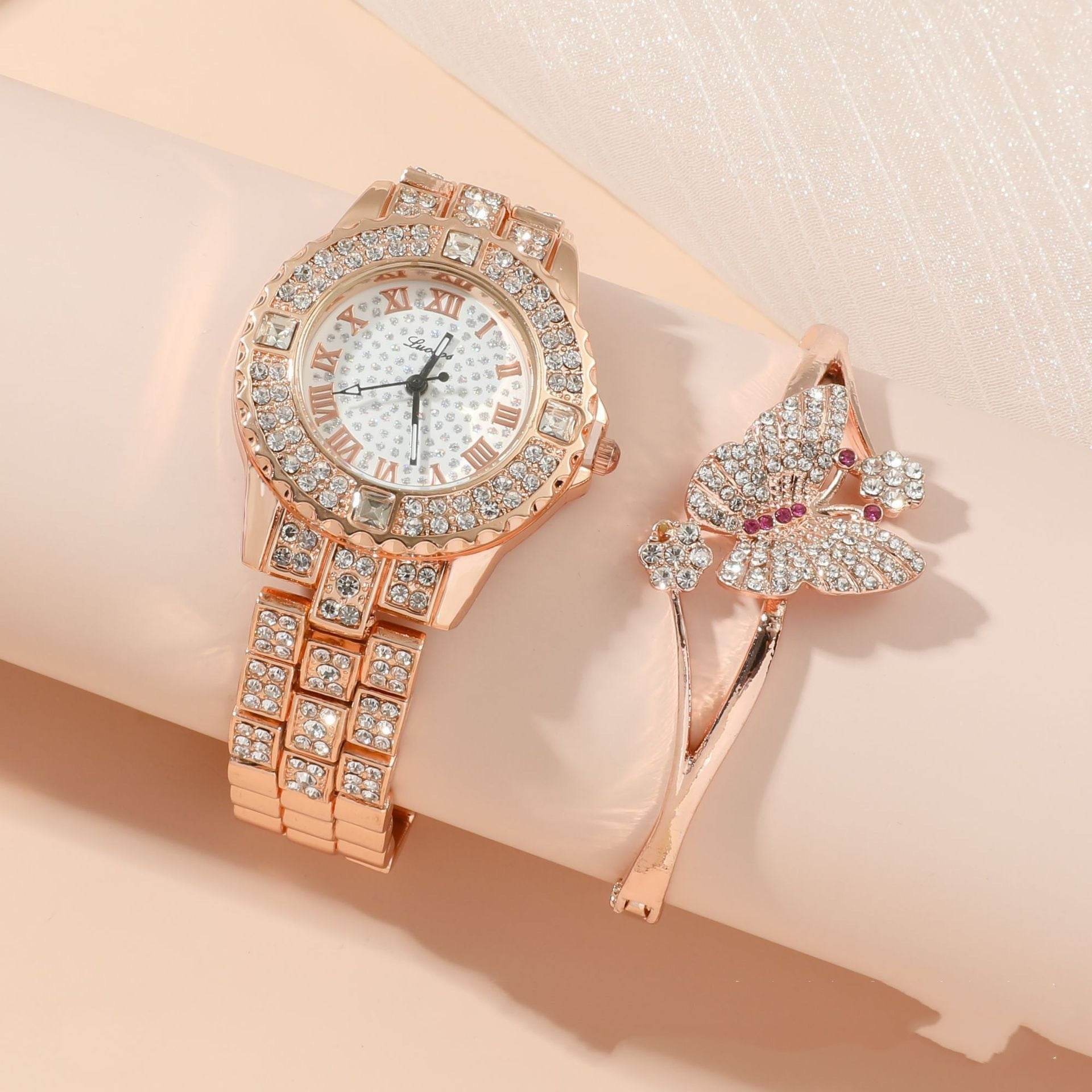 BuyCenter Women's Three-Piece Quartz Watch Gift Set - Elegant and Stylish - Buy Center