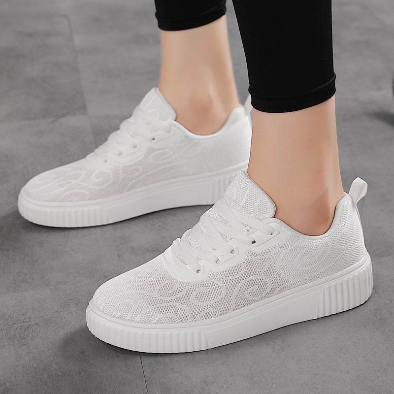 Versatile Women's Hollow-Out Platform Flats - Stylish and Breathable Summer Shoes - Buy Center