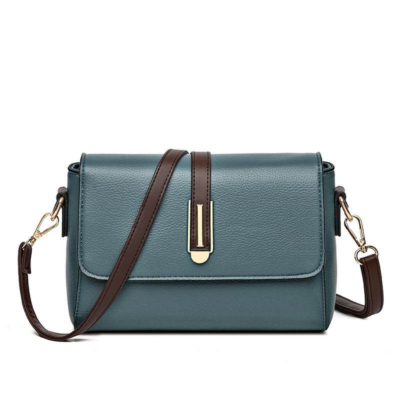 Buycenter Women's Simple Texture Messenger Bag - Urban Style, Soft PU - Buy Center