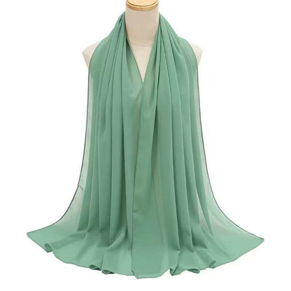 Pearl Chiffon Bubble Scarf - Women's Lightweight Summer Elegance - Buy Center