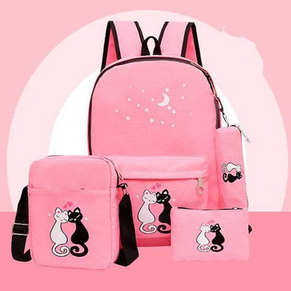 Stylish Children's Cartoon Canvas Bag - Durable & Waterproof for Girls - Buy Center