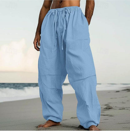 Comfortable Beach Straight-Leg Pants - Stylish Cotton Blend for Daily Wear - Buy Center
