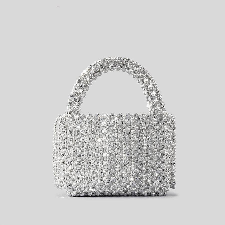 Buycenter Acrylic Tassel Handbag - Handmade Bucket-Style Evening Bag - Buy Center