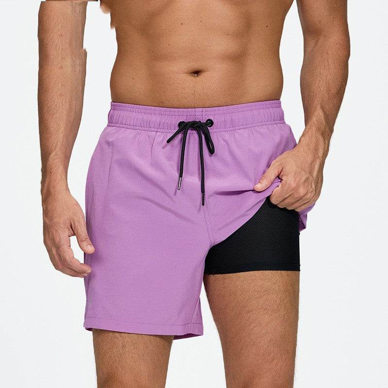 Men's Quick-Drying Beach Pants - Stylish Double-Layer Swim Trunks 2025 - Buy Center