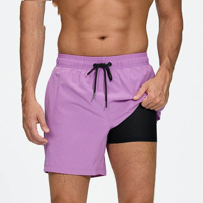 Men's Quick-Drying Beach Pants - Stylish Double-Layer Swim Trunks 2025 - Buy Center