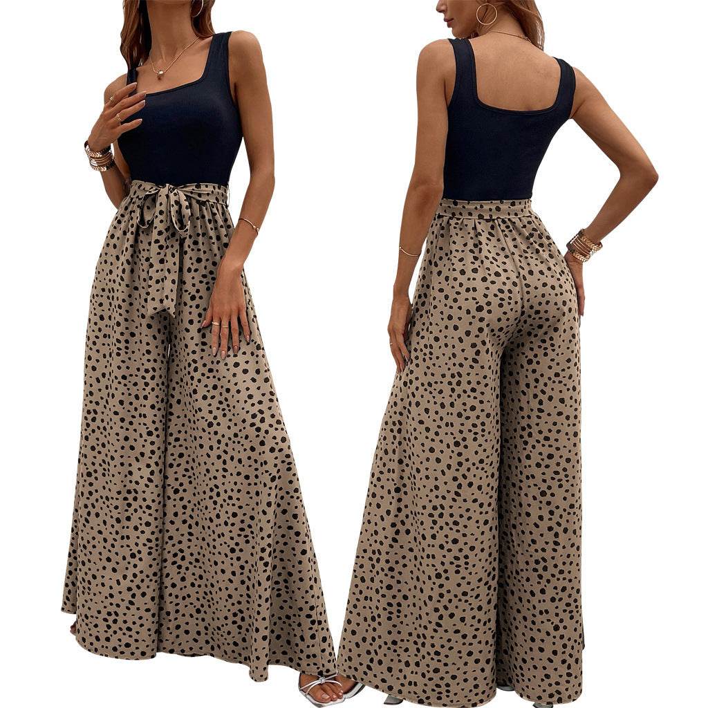 Buycenter Women's Slimming Polka-Dot Trousers - Stylish & Comfortable Fit - Buy Center