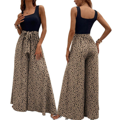 Buycenter Women's Slimming Polka-Dot Trousers - Stylish & Comfortable Fit - Buy Center